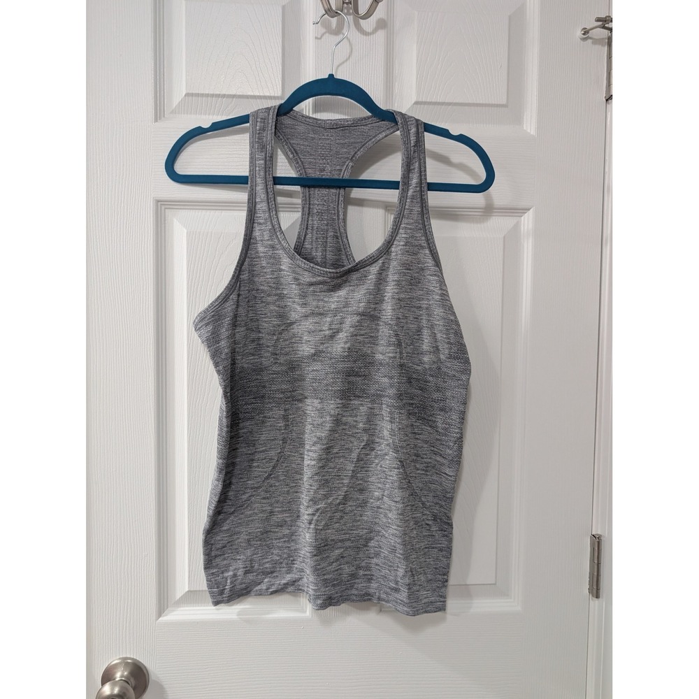 Lululemon‎ Women's 10, Swiftly Tank, Heather Gray, Activewear, Running, Sporty
